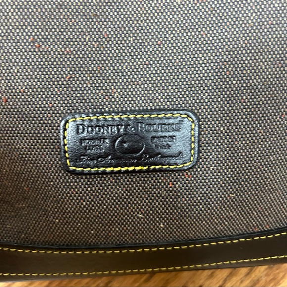 Dooney & Bourke Canvas Tweed Leather Shoulder Bag - Picture 4 of 16